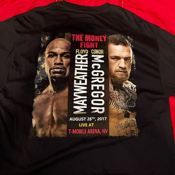 UFC Black McGregor vs Mayweather Tee, Men’s size XL - Picture 9 of 10